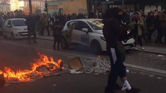 Protests in The Streets of Lyon