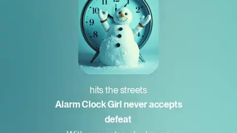 alarm clock girl