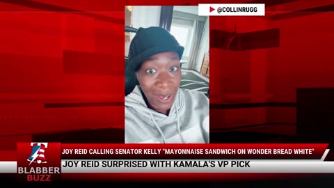 Joy Reid Calling Senator Kelly "Mayonnaise Sandwich On Wonder Bread White"