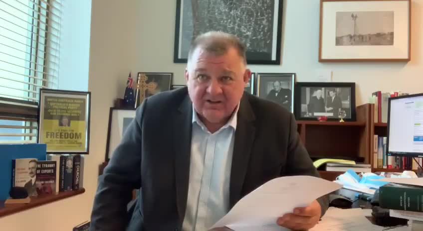 CRAIG KELLY - COVID JABS MUST BE STOPPED
