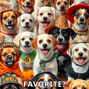 Dogs Try on Halloween Costumes