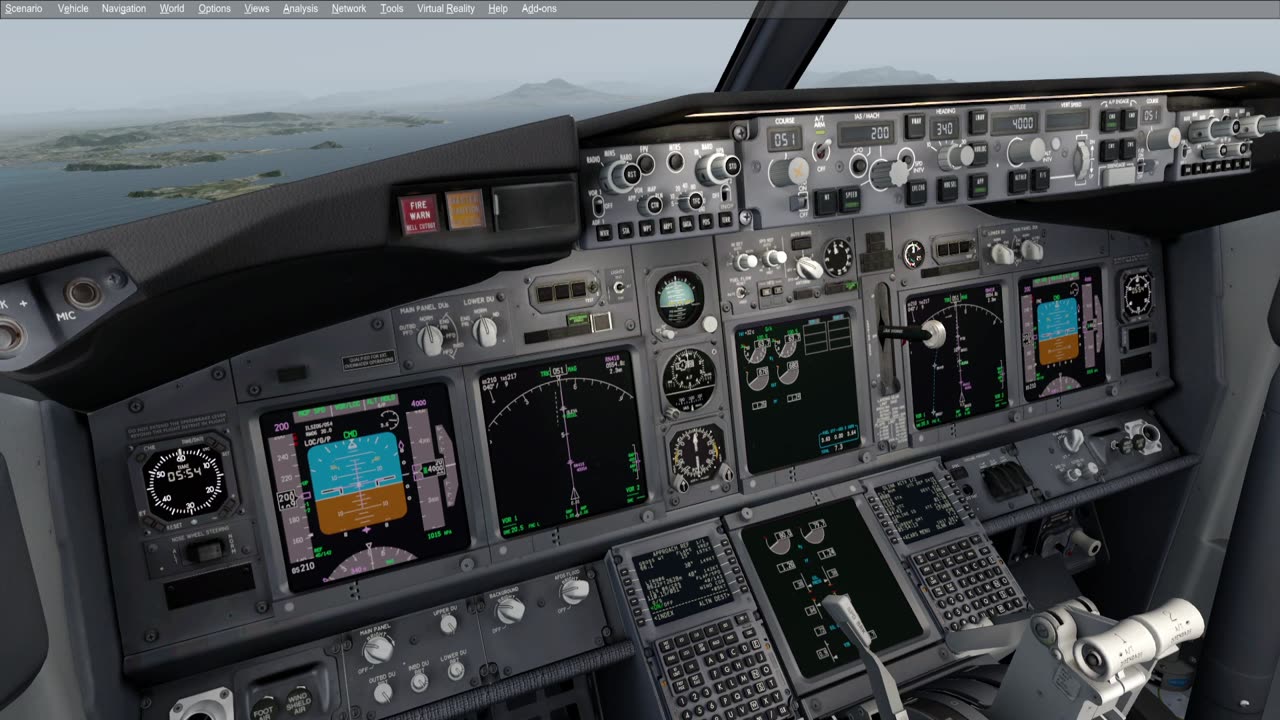 Naples Capodichino LIRN descend approach and landing Condor 737 IVAO P3D