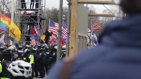 More video footage from the steps of the capitol by the monkey bar things