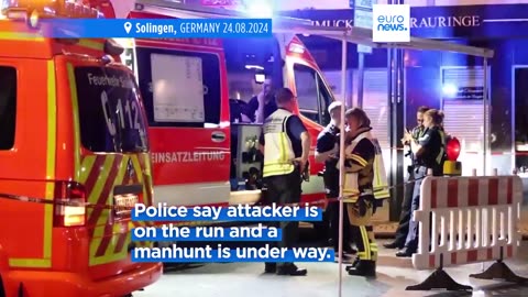 At least three people killed and five injured in Solingen festival stabbing attack