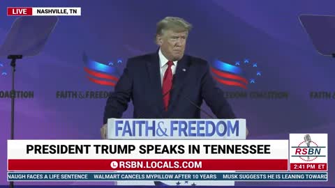 Trump: "In America we don't worship government, we worship God"
