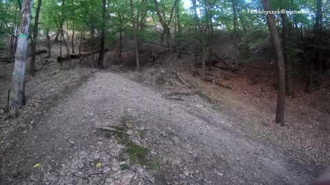 Long curly hair face plant bike dirt