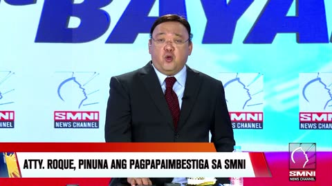 Atty. Roque pinuna ang pagpapaimbestiga sa SMNI