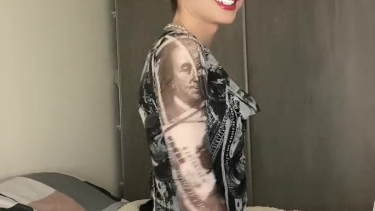 French tgirl in home