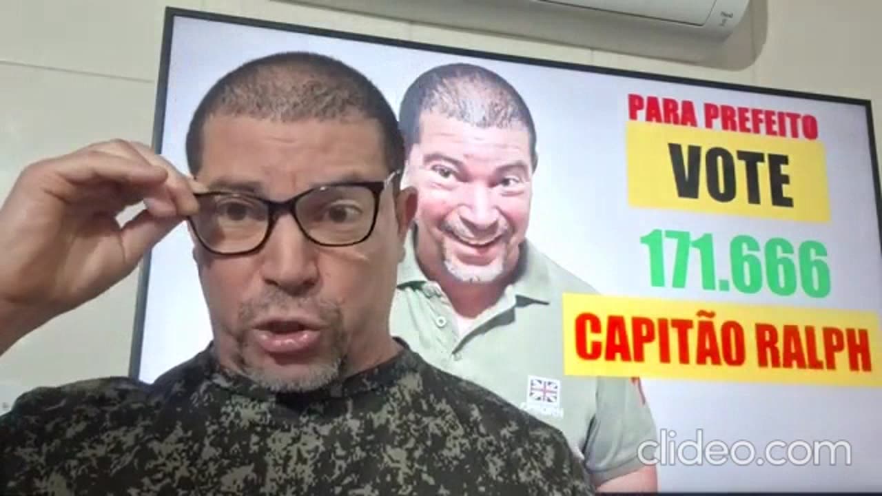 Capitão Ralph, o candidato do povo sem Deus! Comigo não tem treta!