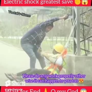 WHAT WOULD YOU HAVE DONE#shocks #electric #viral #fypシ゚viral #hazard #saves