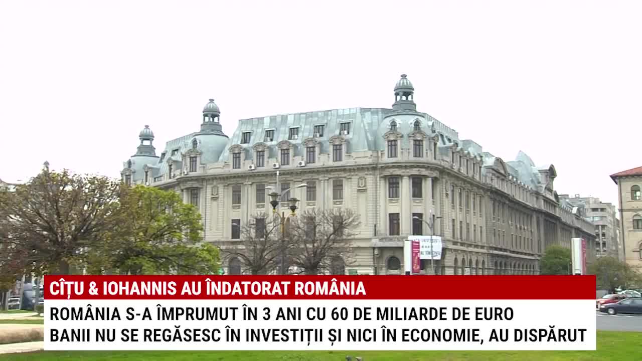 Cîțu și Iohannis au îndatorat România: România s-a îndatorat în 3 ani cu 60 de milioane de euro