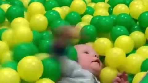 Funny confusing baby