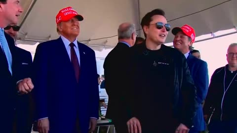 Trump and Elon Musk arrive in Brownsville for SpaceX launch - 5of7