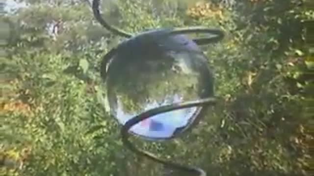 Glass ball spiral