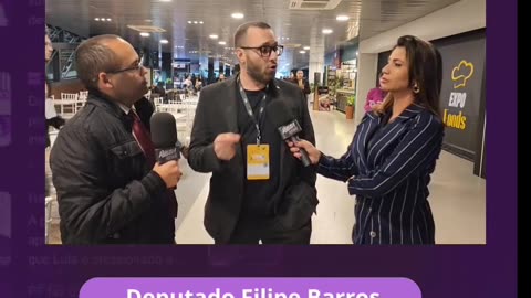 Entrevistamos o deputado Filipe Barros aqui no CPAC Brasil.