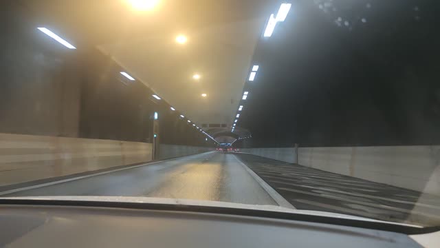 Driving through this tunnel