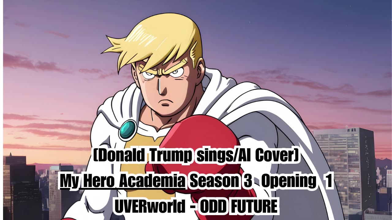 [Donald Trump sings/AI Cover] My Hero Academia Season 3 Opening 1 UVERworld - ODD FUTURE