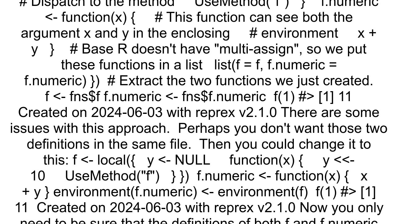 Pass local variables to methods in R gt 440