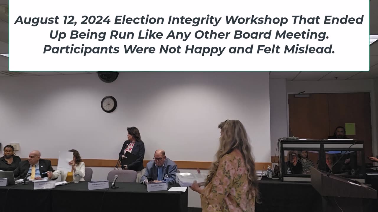 RivCo Election Integrity Workshop? Not Really - August 12, 2024.