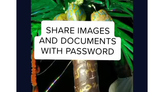 Share Images And Documents With Password