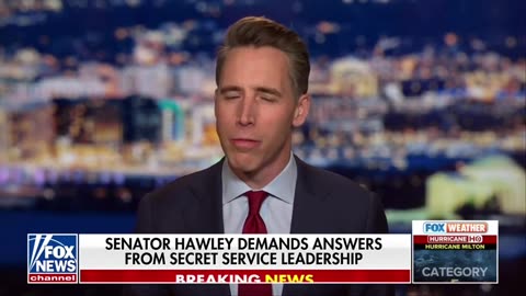 Sen Josh Hawley: Trump Is STILL NOT Getting Full Secret Service Detail