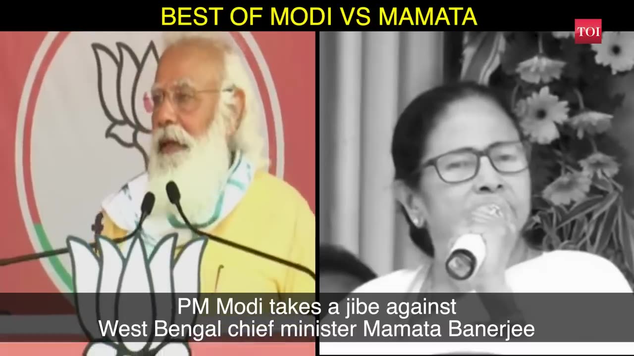 The best of Modi vs mamata during the campaign