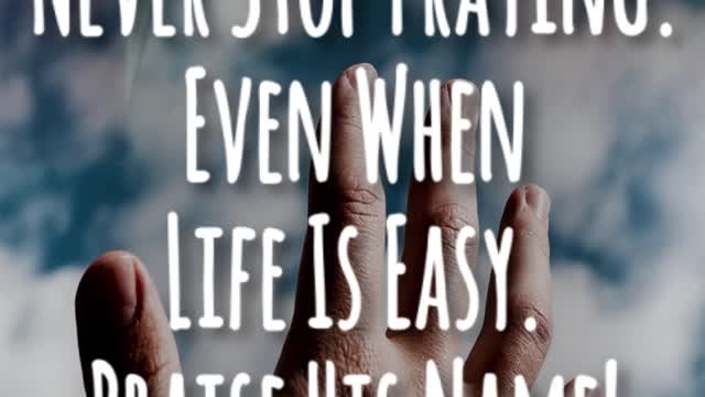 Never Stop