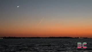 Spooky fireball blazes across Lake Erie