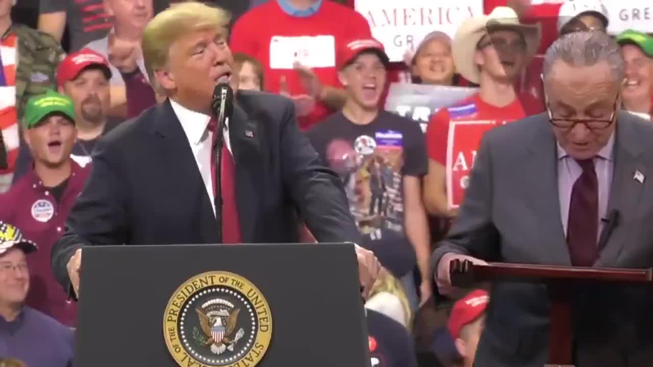 President Donald J. Trump responds to Chuck's Boner