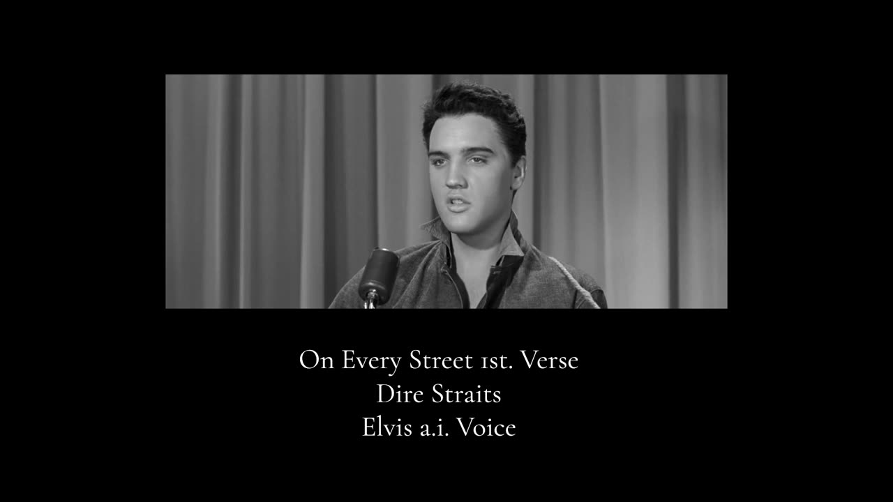 ON EVERY STREET (1st.verse) ~ Dire Straits ~ Elvis a.i. voice.