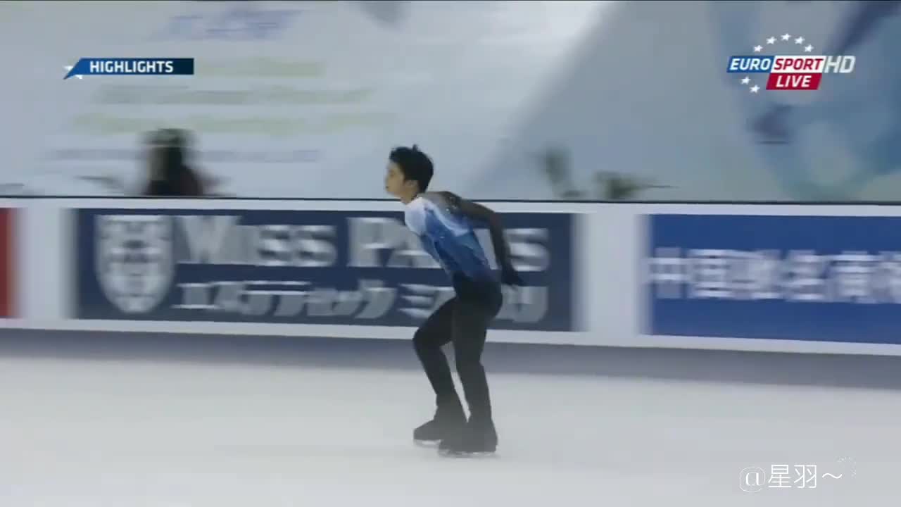 handsome ice skating