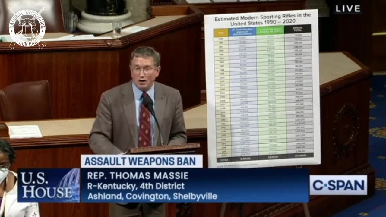 Massie ANNIHILATES Dems' Assault Weapons Ban In EPIC Speech