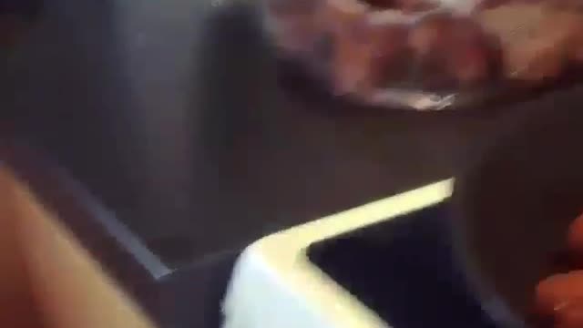 Amazing dog makes strange movements in front of food