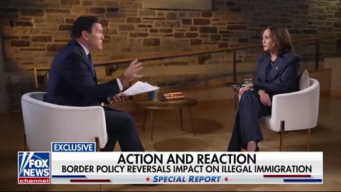 🟥 Full interview: Bret Baier interviews Kamala Harris on Fox News.