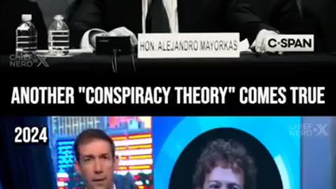 ANOTHER "CONSPIRACY THEORY" COMES TRUE