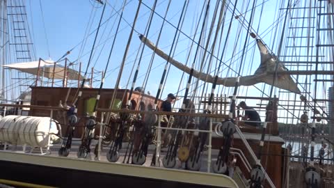 Wereldhavendagen Rotterdam 2022 heerlijke driemaster replica Stad Amsterdam