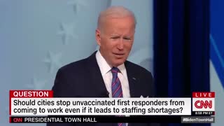 Biden claims that Colin Powell "clearly would have been gone earlier had he not gotten the vaccine."