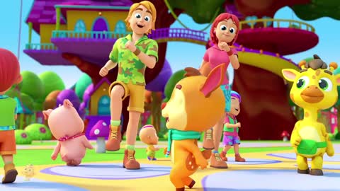 The Zoobees Bus Song | Wheels On The Bus Go Round & Round | Nursery Rhymes & Baby Songs