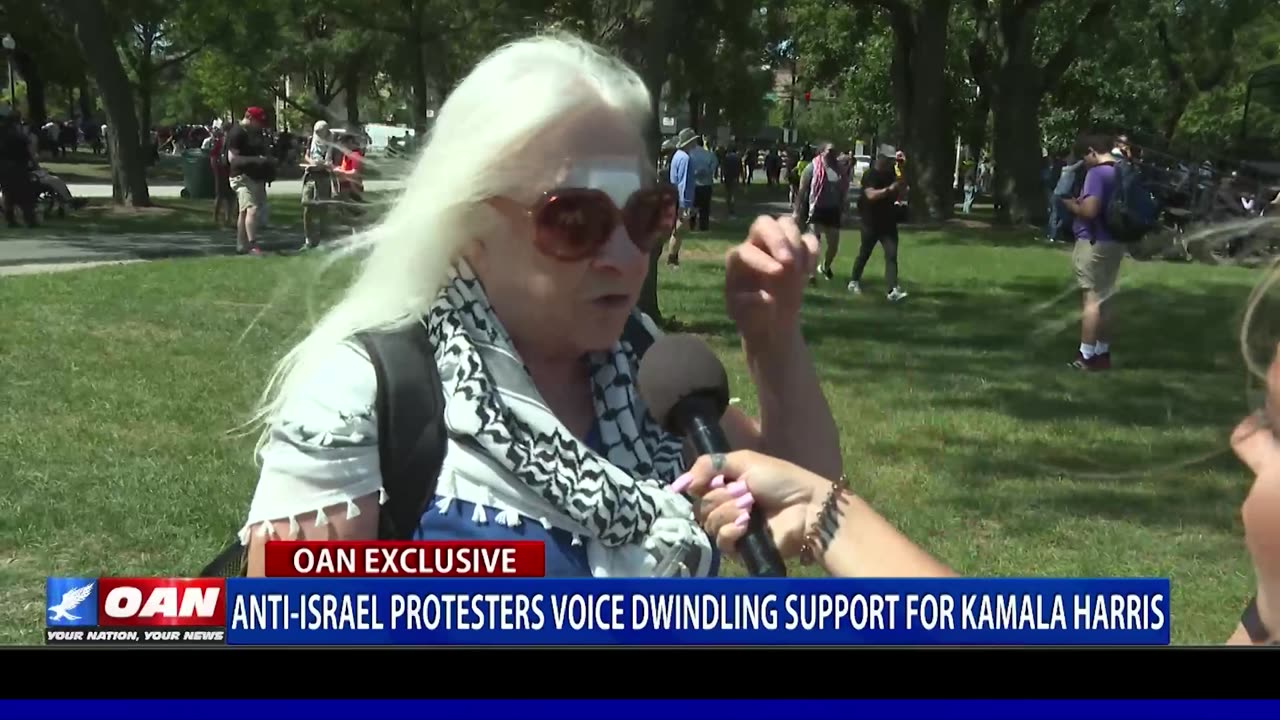 Anti-Israel Protesters Voice Dwindling Support For Kamala Harris