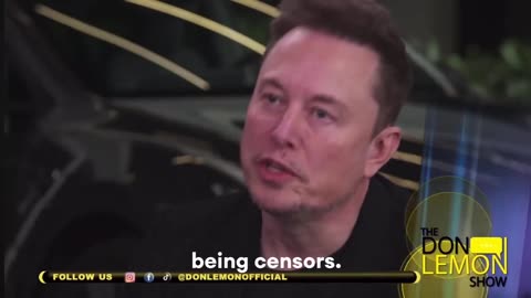 Elon Musk, “Moderation is a propaganda word for censorship.”