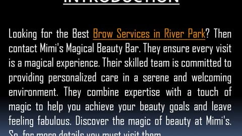 Best Brow Services in River Park