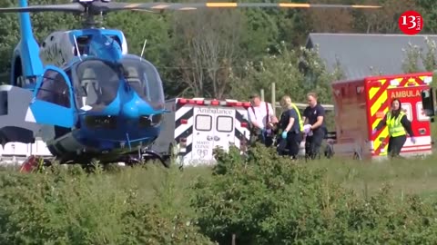 Wagon rolls over at US, Wisconsin apple orchard injuring about 25 children and adults