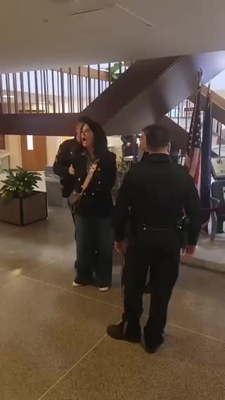 A supporter of President Trump's was arrested today for encouraging people to stay