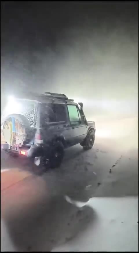 España | Enorme ventisca esta pasada madrugada