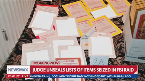 BREAKING: Judge unseals lists of items seized in FBI raid at Mar-a-Lago