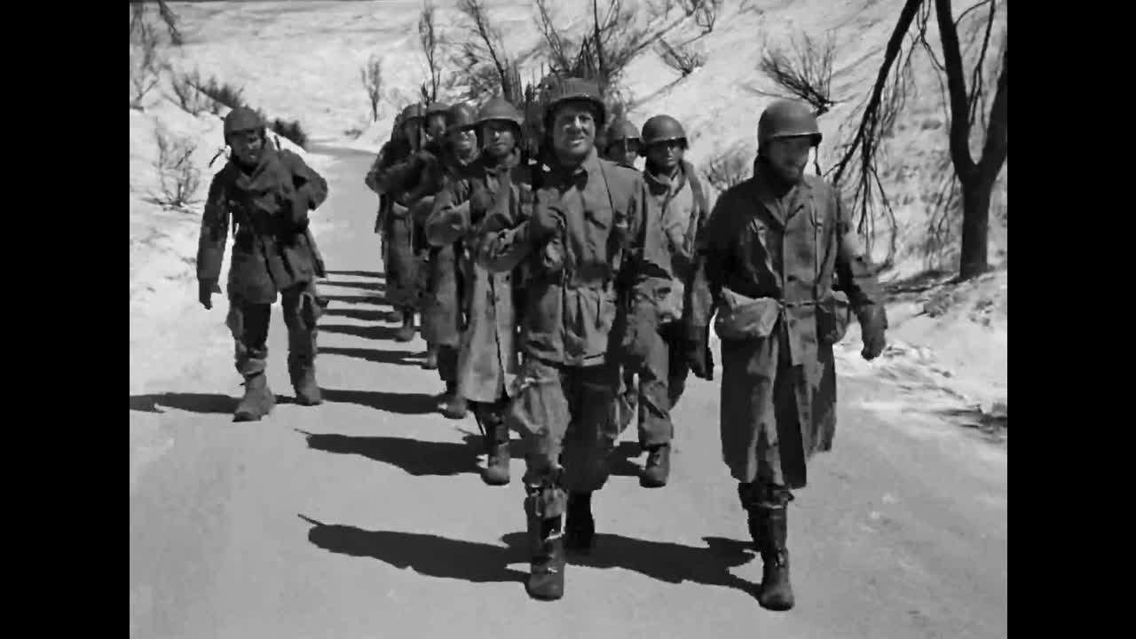 Battleground (1949) - "Jody" Marching Cadence - Before Combat, After Combat (ending)