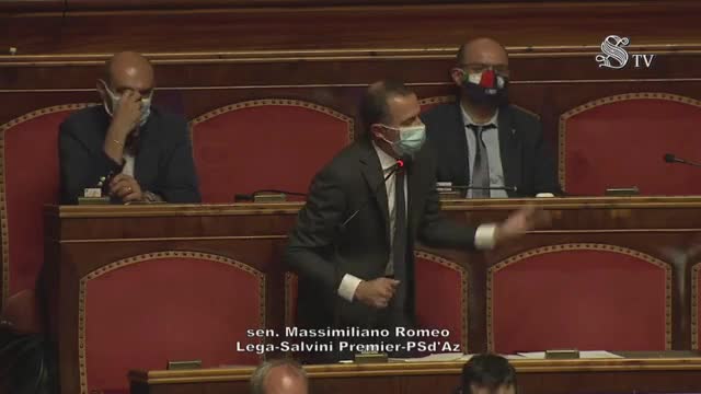 Massimiliano Romeo (Lega), Senato, 6/7/21