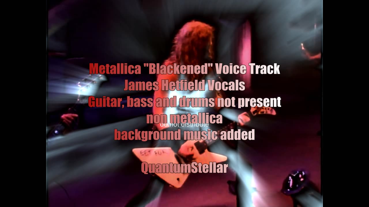 Blackened - Metallica Voice Track (Studio)