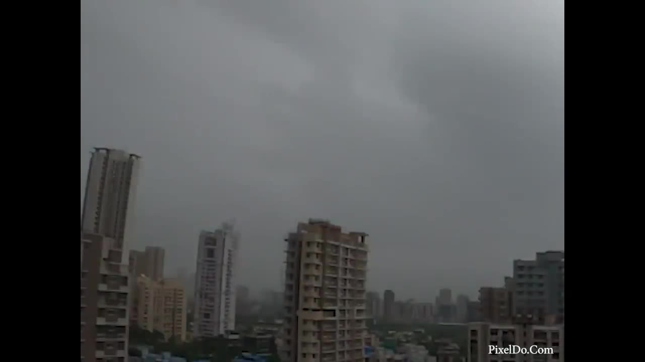 Mumbai india rain lights