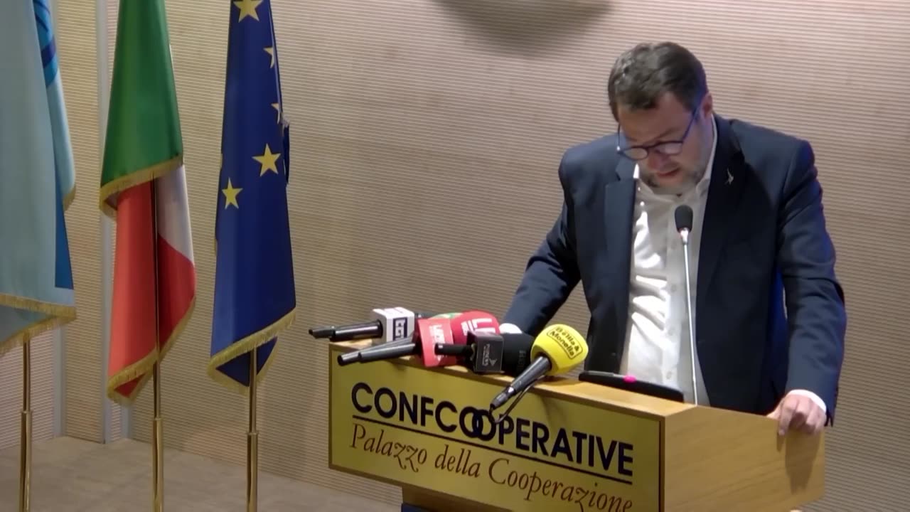 🔴 Ministro Matteo Salvini all'evento “Cooperare per l'eternità” (Roma, 24.09.2024)